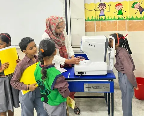 A Netram Eye Foundation eye camp