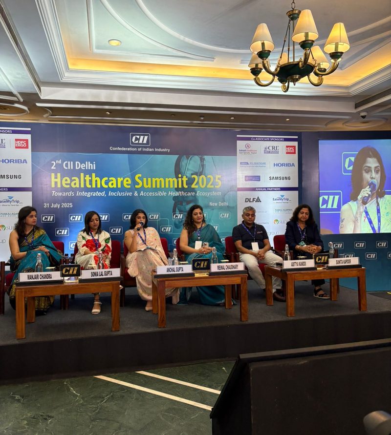 Dr. Anchal Gupta on the panel at the CII Delhi Healthcare Summit